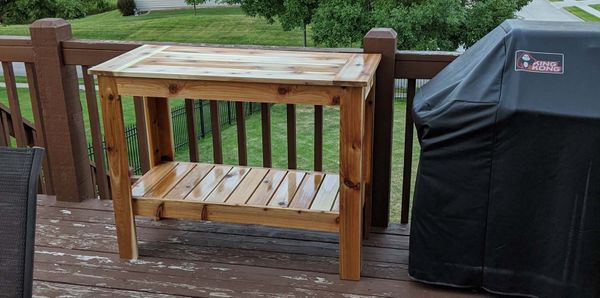 Grill Table for the deck